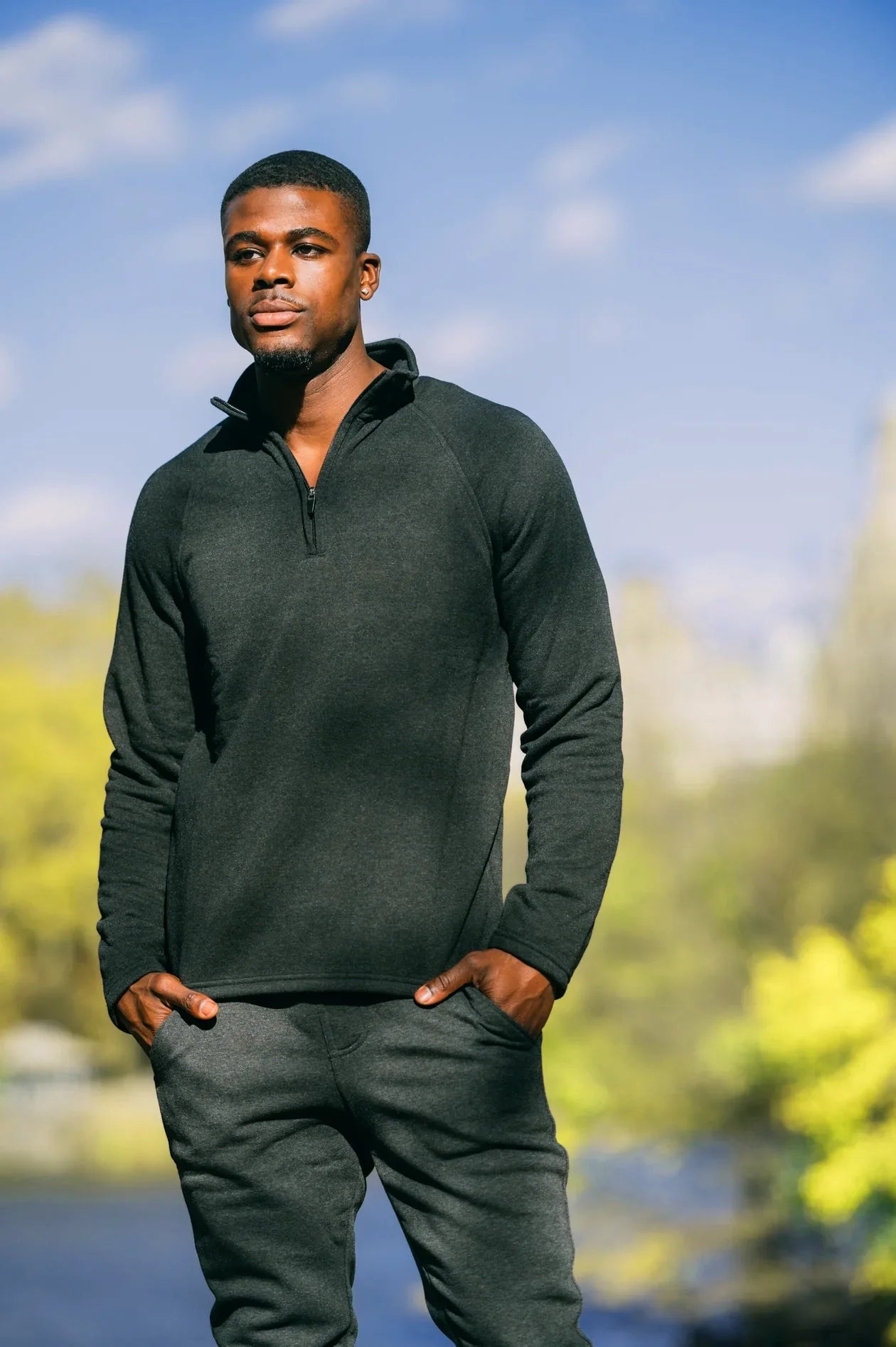 Mens Comfytek Throwback Half Zip Jacket - Our Ocean Core Story