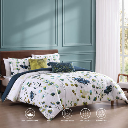 Navy / White Vine-