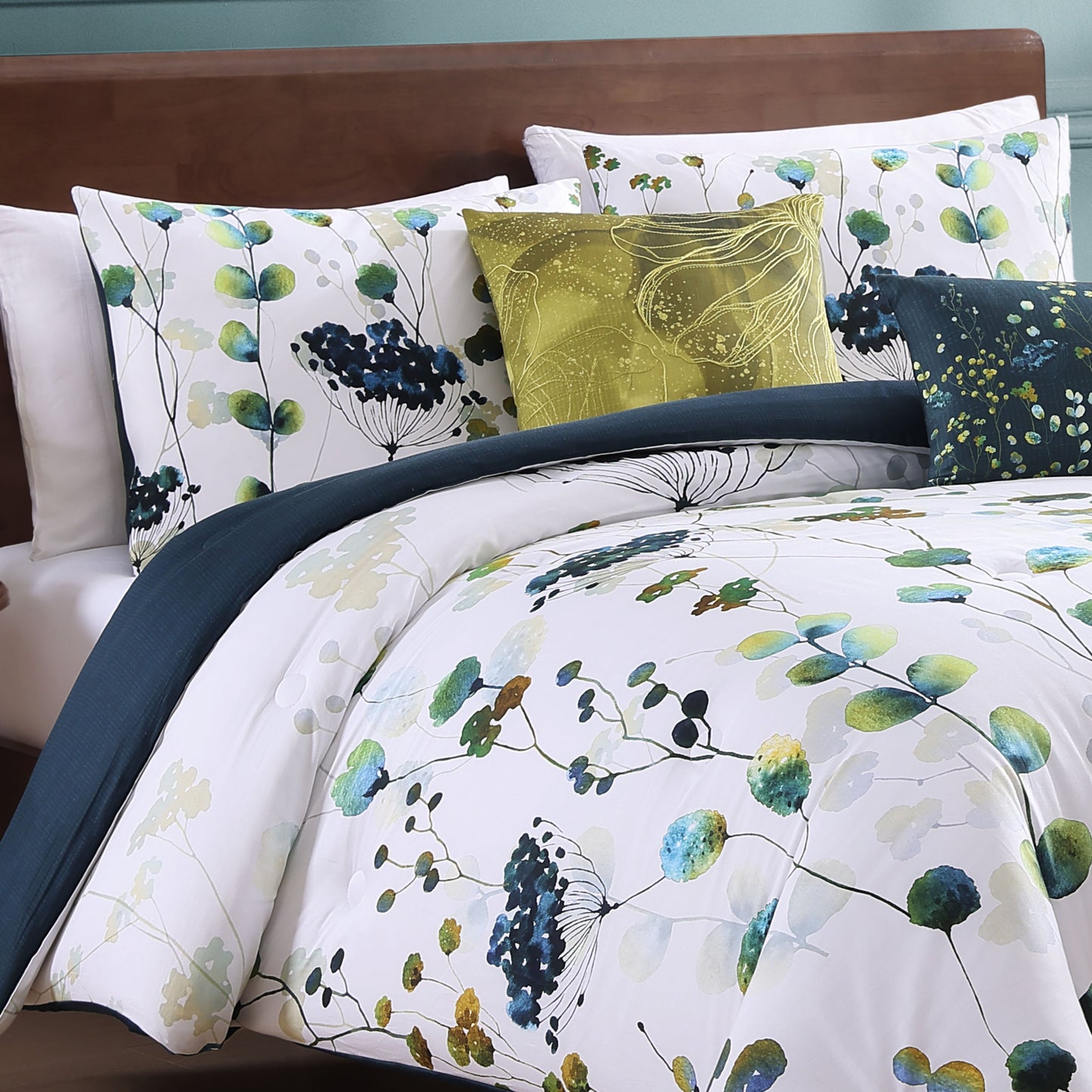 Bebejan Abstract Vines 5 Piece Reversible Comforter Set
