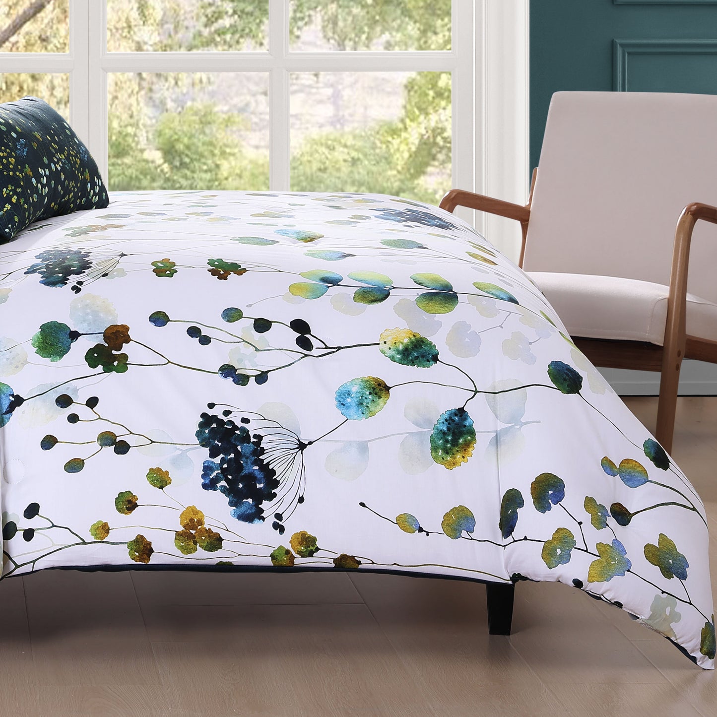 Bebejan Abstract Vines 5 Piece Reversible Comforter Set