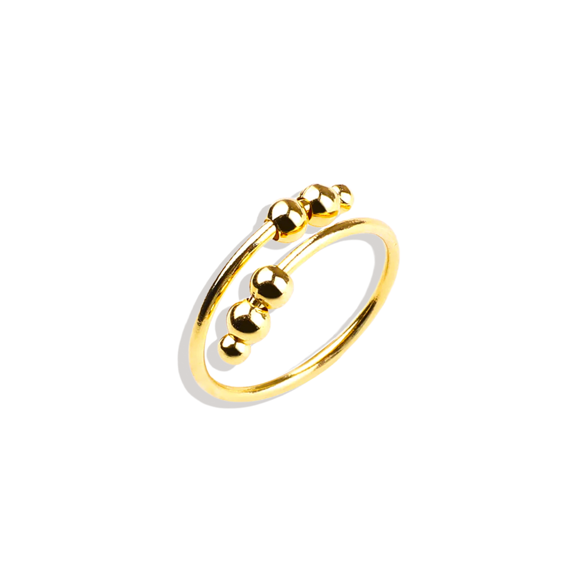 Mint & Lily Adjustable Beaded Fidget Ring