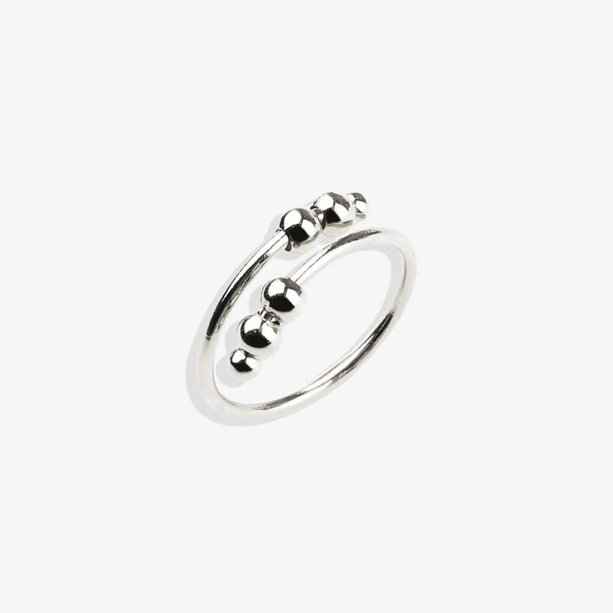 Mint & Lily Adjustable Beaded Fidget Ring