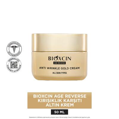 Bioxcin Anti-Aging Face Cream with Gold Particles - Luxurious Hydrating Cream for Fine Lines & Wrinkles, 1.69 fl oz