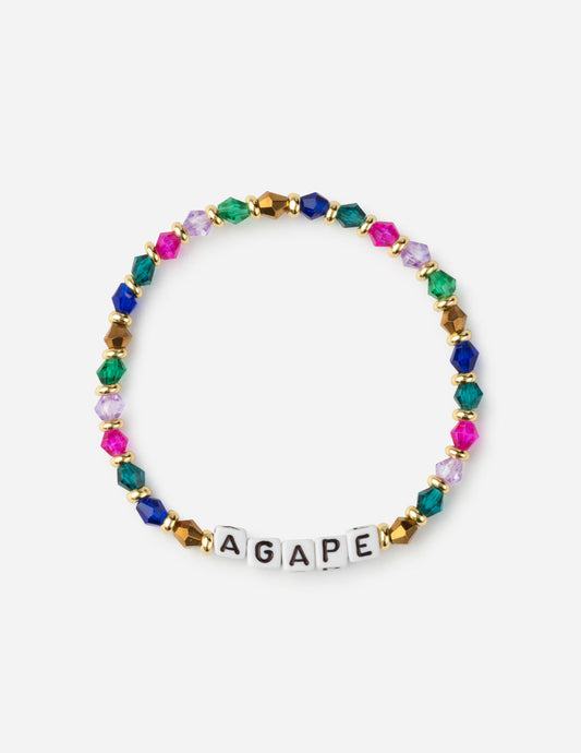 Elevated Faith Agape Letter Bracelet