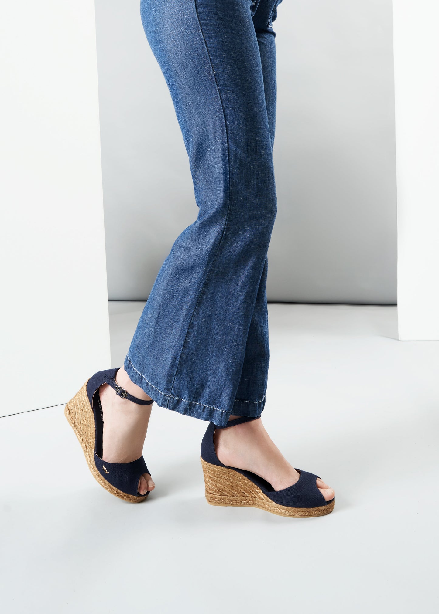 Aiguafreda Canvas Espadrille Sandal Wedges by Viscata