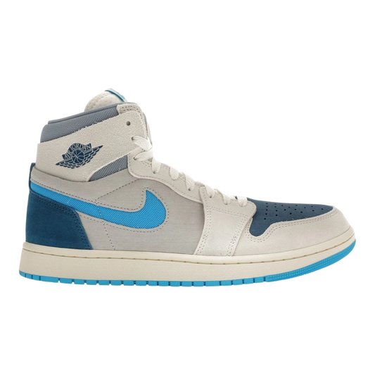 Nike Air Jordan 1 Zoom CMFT 2 Men's Sneakers — Sail & Dark Powder Blue High-Top