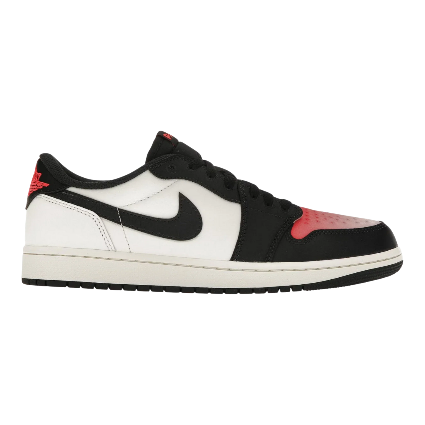 Nike Air Jordan 1 Retro Low OG PSG Men's Sneakers — Sail & Infrared Leather Low-Top