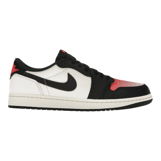 Nike Air Jordan 1 Retro Low OG PSG Men's Sneakers — Sail & Infrared Leather Low-Top