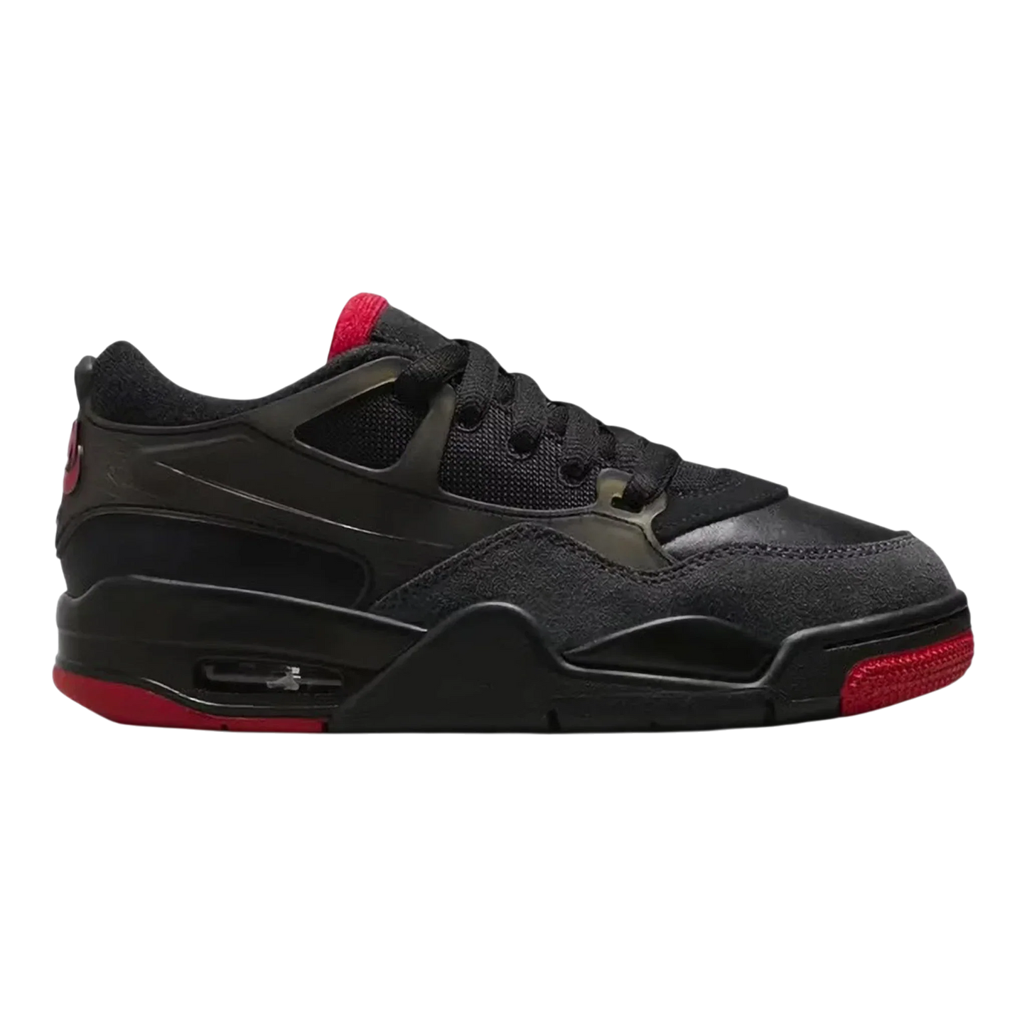 Nike Air Jordan 4 RM Big Kids' (GS) Sneakers — Black & Varsity Red Mid-Top