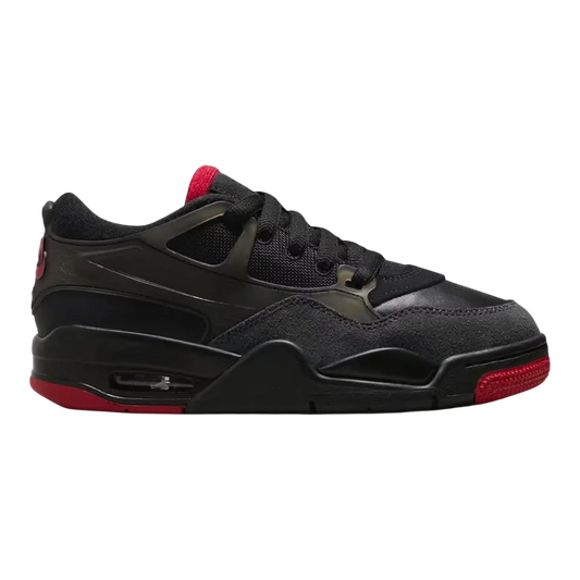 Nike Air Jordan 4 RM Big Kids' (GS) Sneakers — Black & Varsity Red Mid-Top