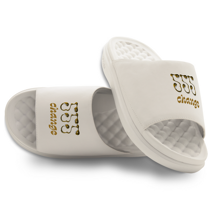 555 Angel Number Motive Slide Sandals
