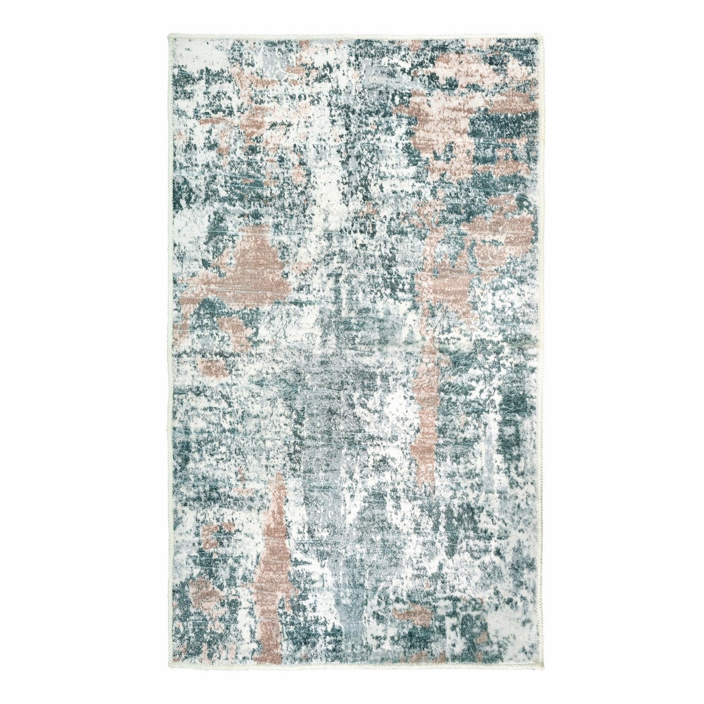 Kathy Ireland Soft Brushed Flannel Washable Rug With Latex Back