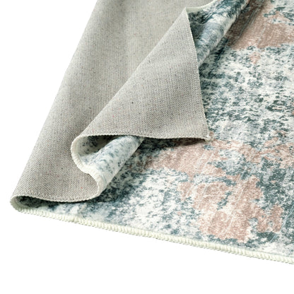Kathy Ireland Soft Brushed Flannel Washable Rug With Latex Back