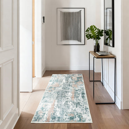 Kathy Ireland Soft Brushed Flannel Washable Rug With Latex Back