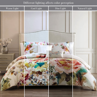 Ivory / Jewel Floral-