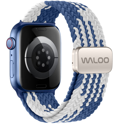 Waloo Braided Nylon Magnetic Loop Band For Apple Watch