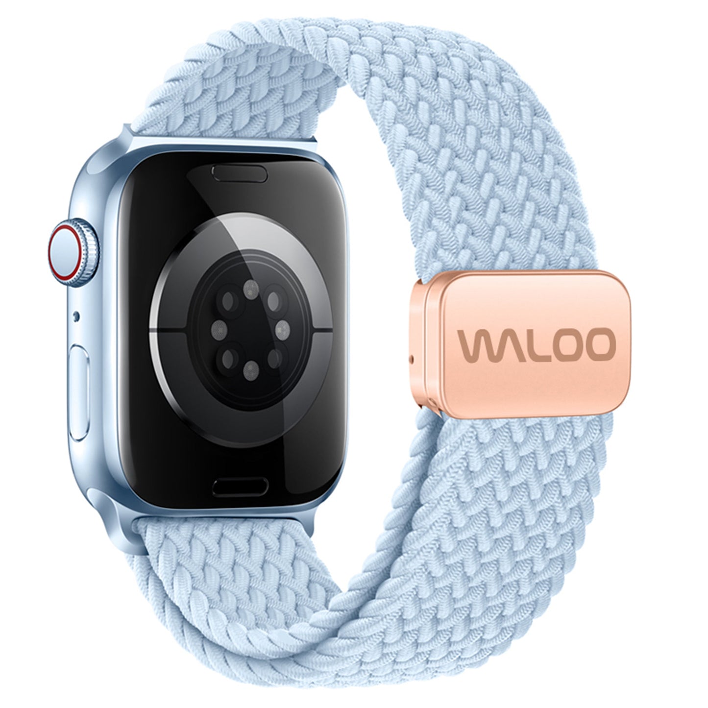 Waloo Braided Nylon Magnetic Loop Band For Apple Watch