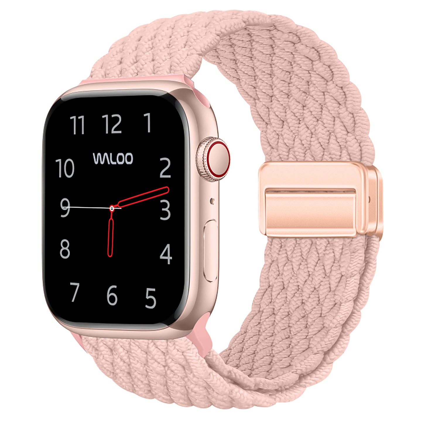 Waloo Braided Nylon Magnetic Loop Band For Apple Watch