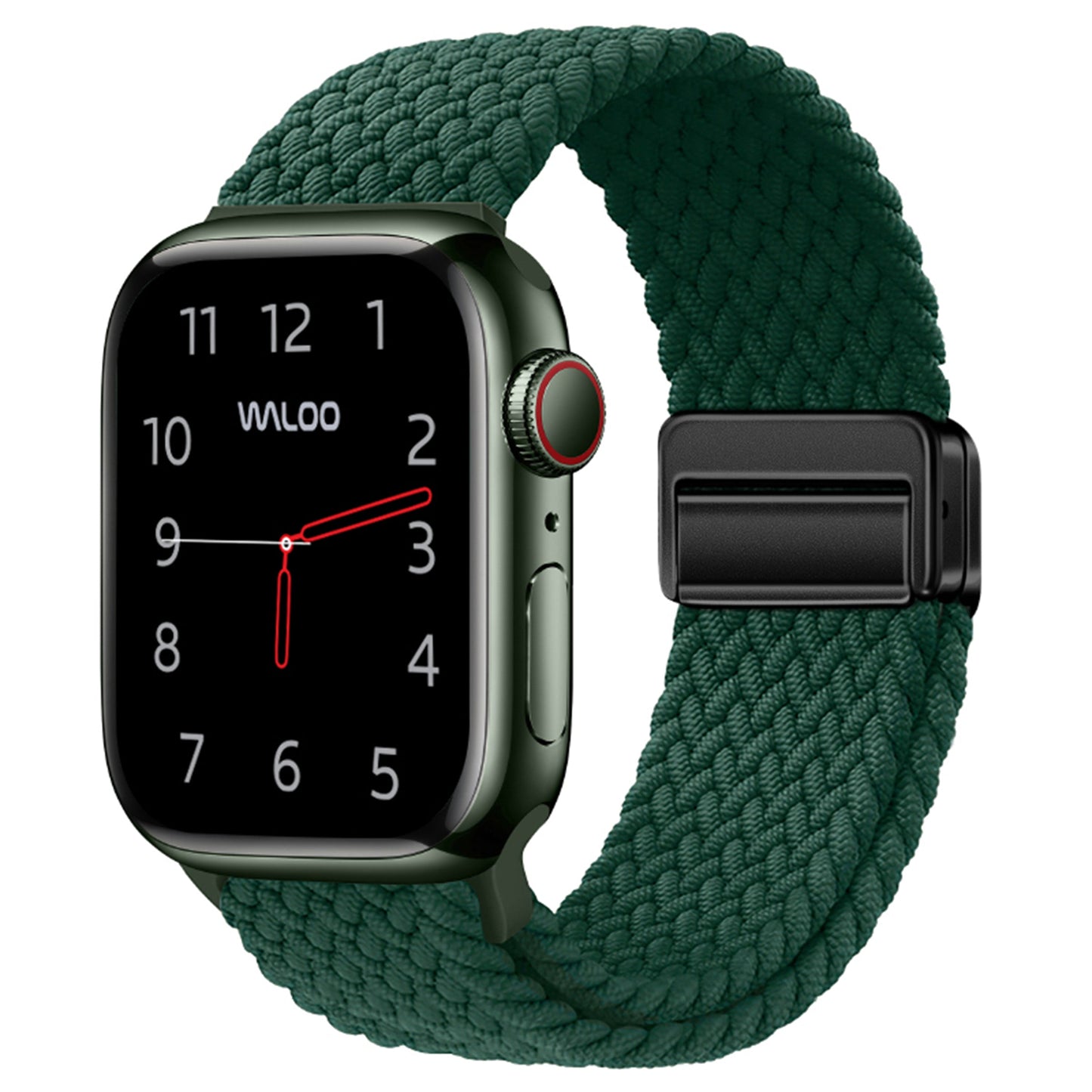 Waloo Braided Nylon Magnetic Loop Band For Apple Watch