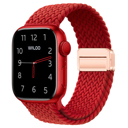 Waloo Braided Nylon Magnetic Loop Band For Apple Watch