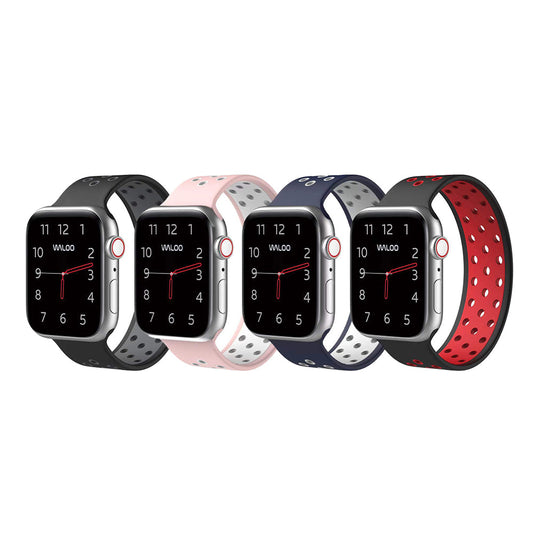 Waloo Breathable Silicone Loop Band For Apple Watch