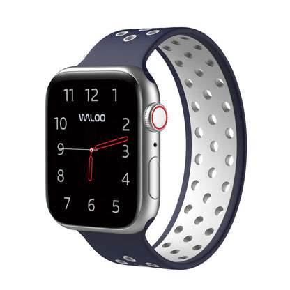 Waloo Breathable Silicone Loop Band For Apple Watch