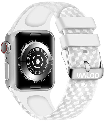 Waloo Carbon Fiber Silicone Band For Apple Watch