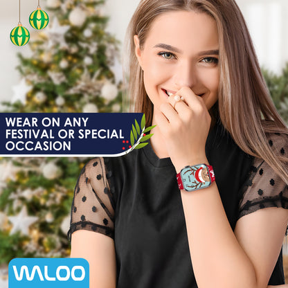 Waloo Christmas/Holiday Fun Silicone Sport Band For Apple Watch