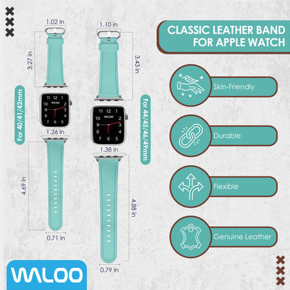 Waloo Classic Leather Band For Apple Watch