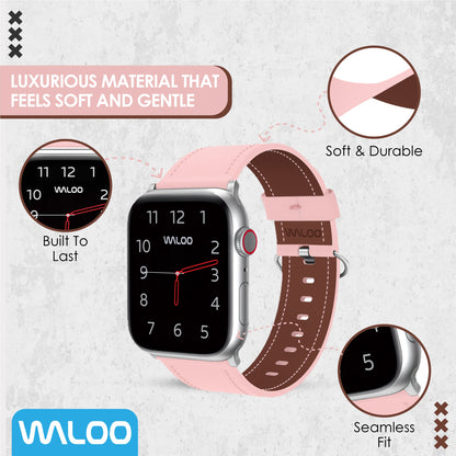 Waloo Classic Leather Band For Apple Watch