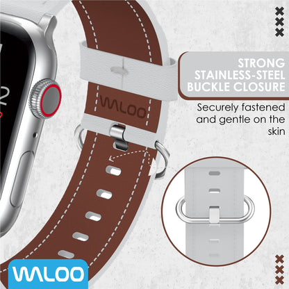 Waloo Classic Leather Band For Apple Watch