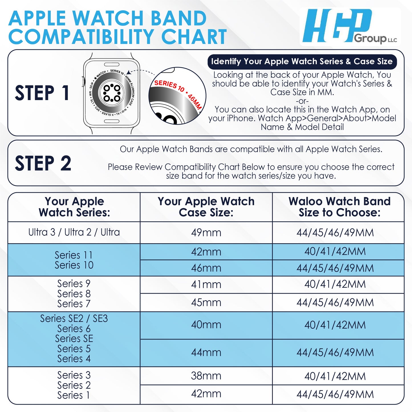 Waloo Hanukkah/Holiday Fun Silicone Sport Bands For Apple Watch