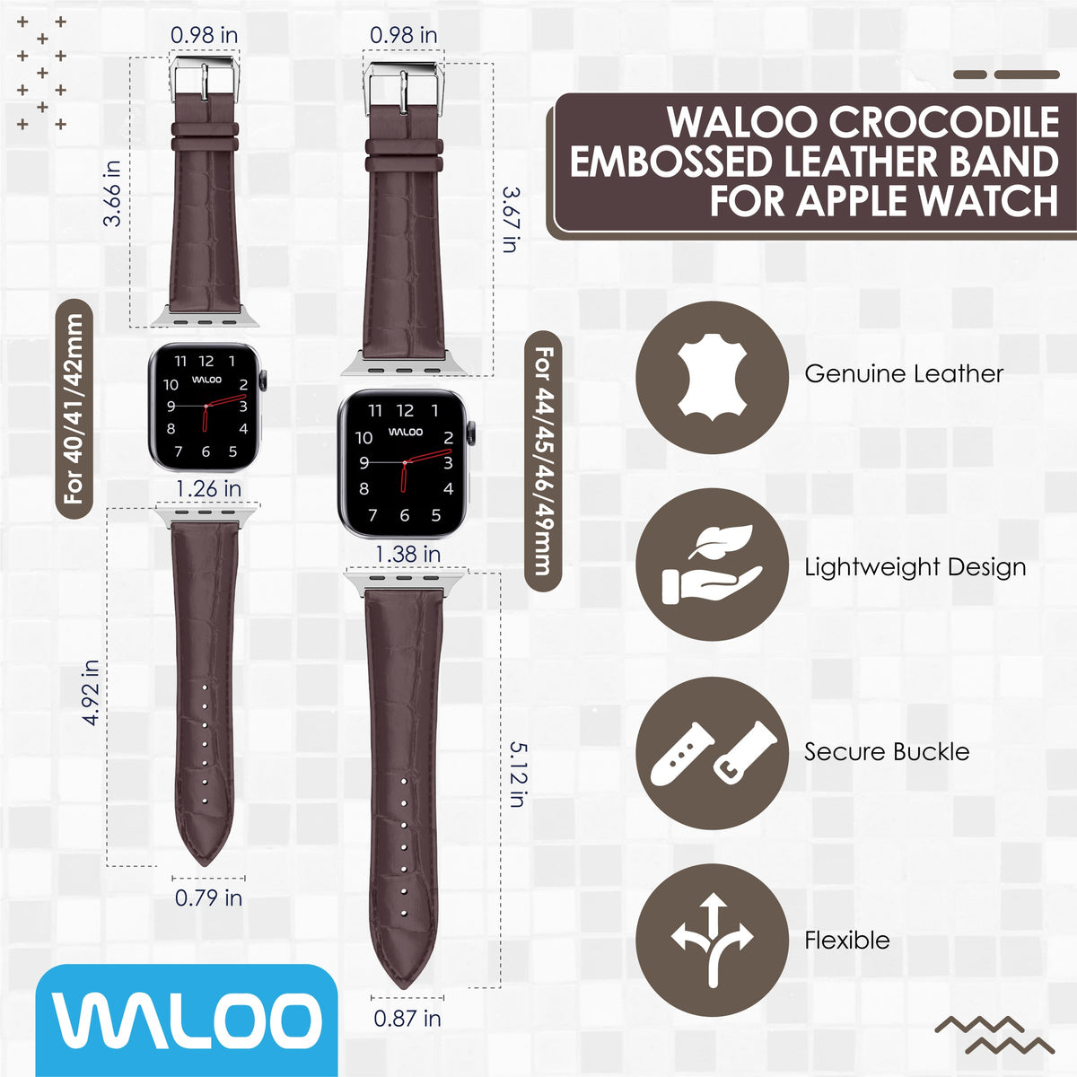 Waloo Crocodile Band For Apple Watch