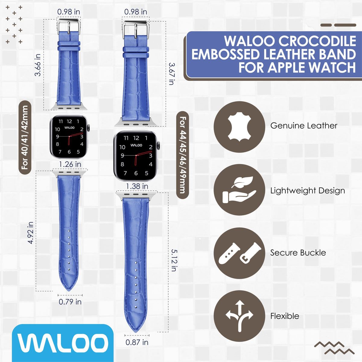 Waloo Crocodile Band For Apple Watch