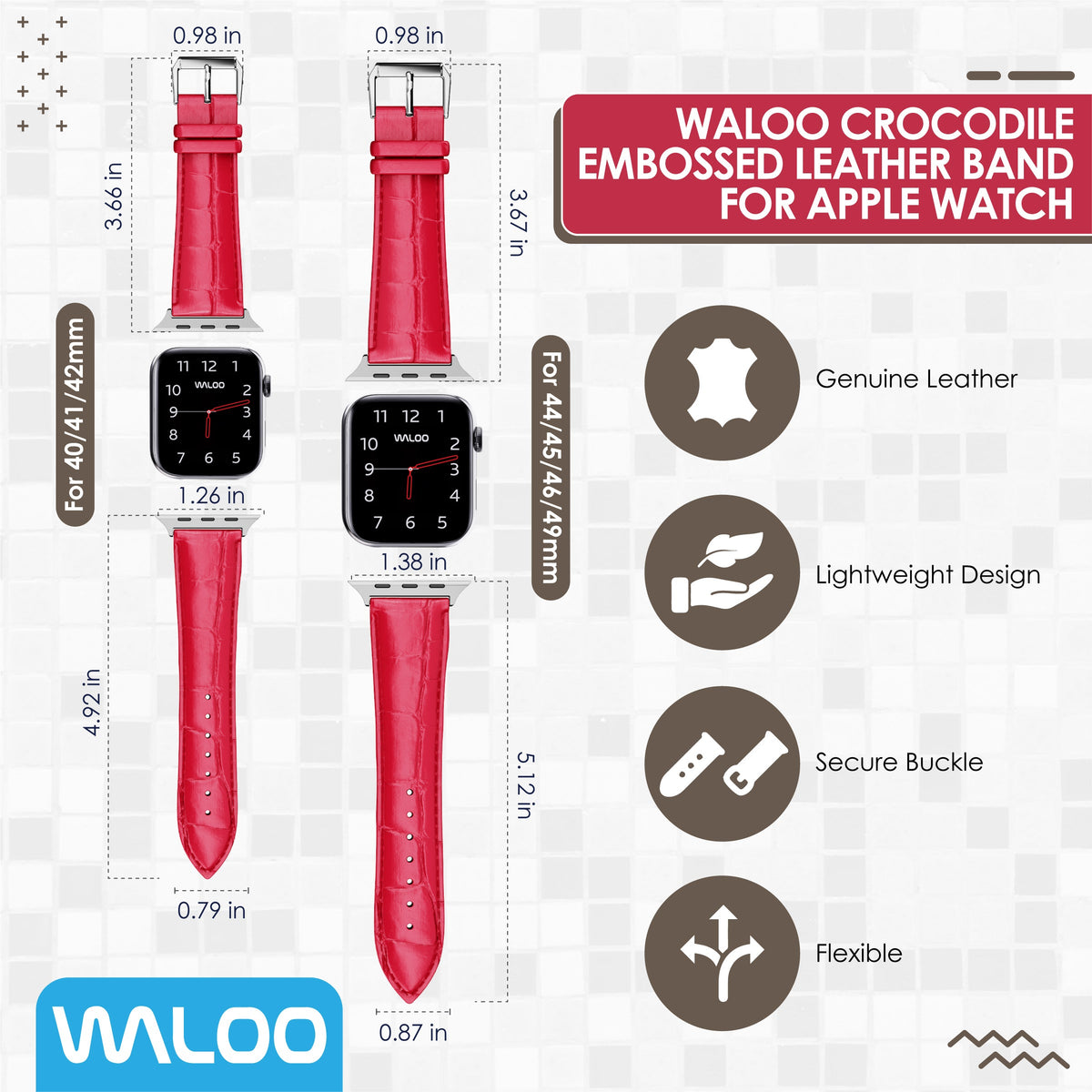 Waloo Crocodile Band For Apple Watch