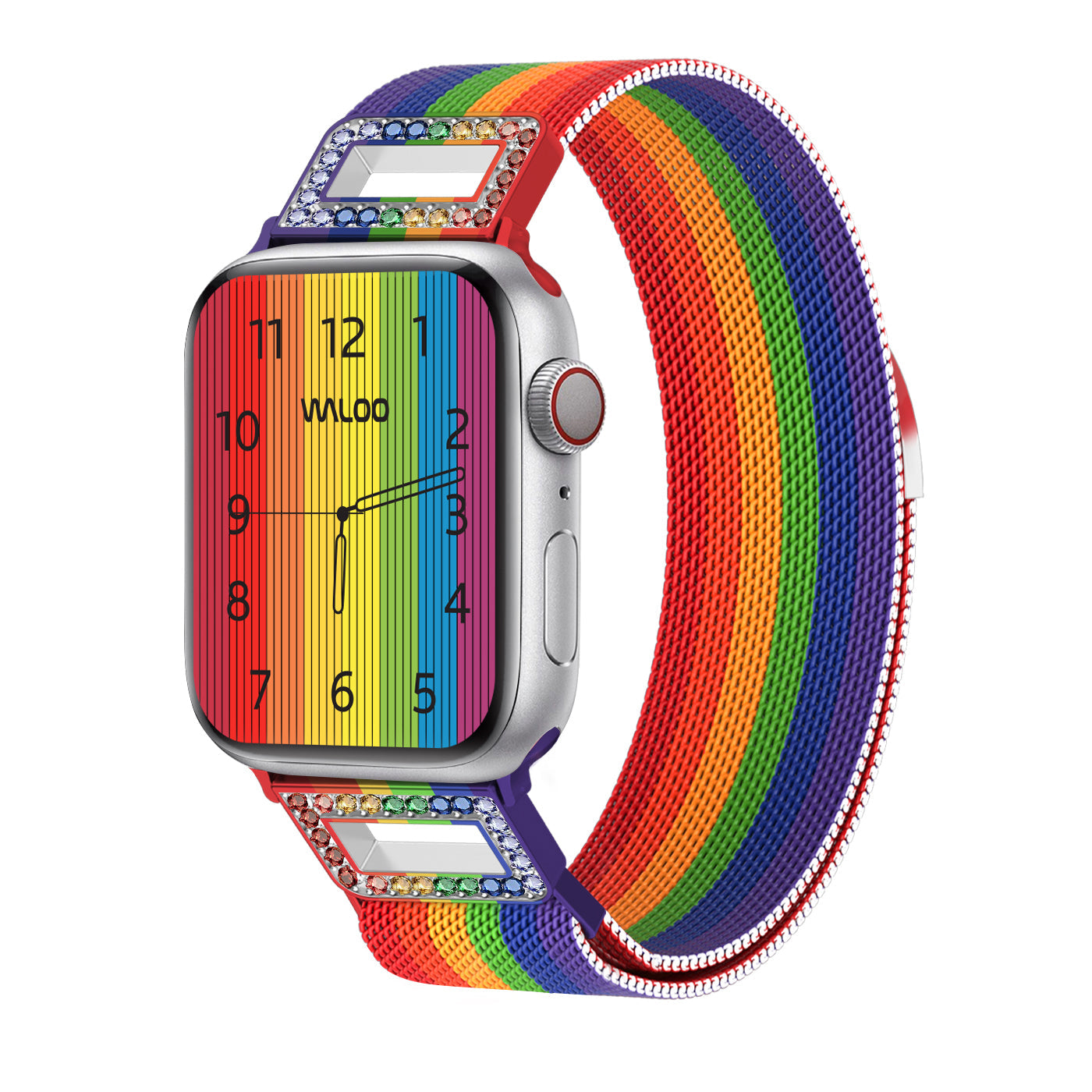 Waloo Diamond Magnetic Mesh Band For Apple Watch