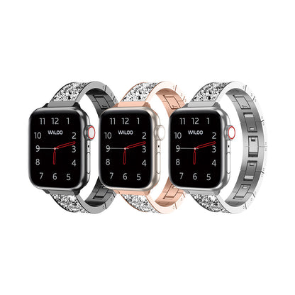 Waloo Diamond Studded Bracelet Band For Apple Watch