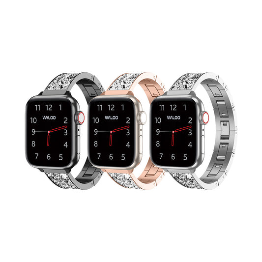 Waloo Diamond Studded Bracelet Band For Apple Watch