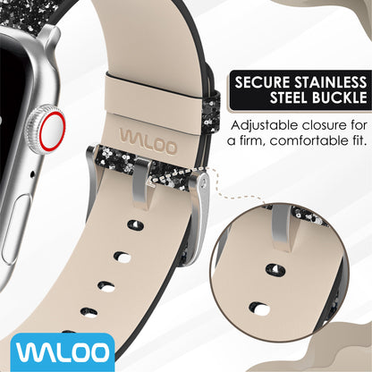 Waloo Leather Bling Band For Apple Watch