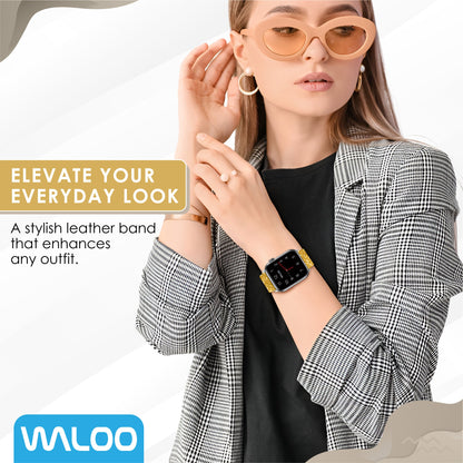 Waloo Leather Bling Band For Apple Watch
