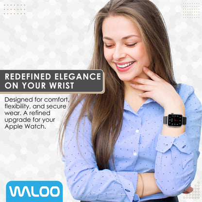 Waloo Leather Grain Band For Apple Watch