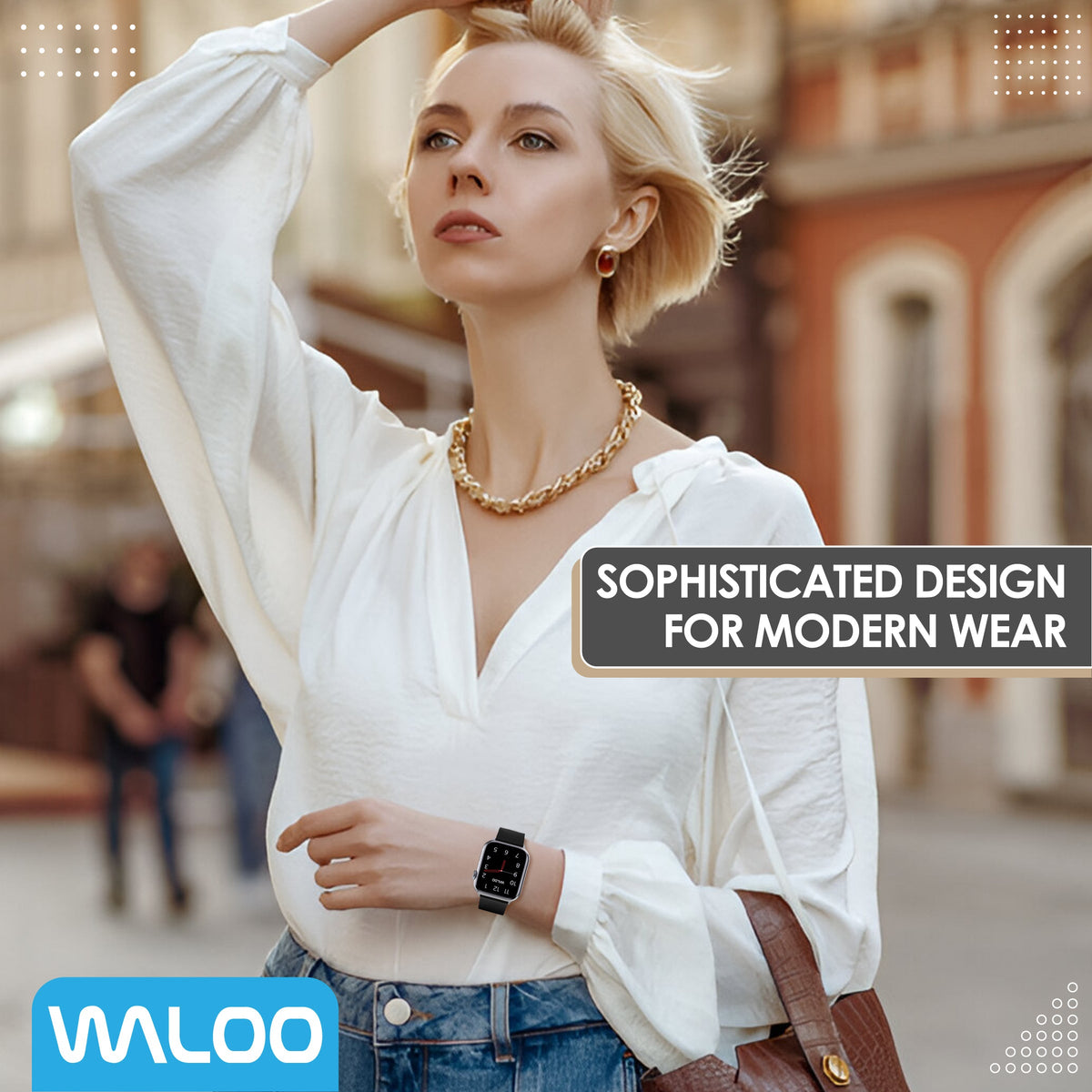 Waloo Leather Grain Band For Apple Watch
