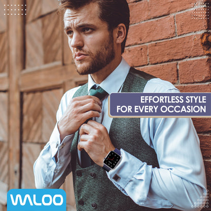 Waloo Leather Grain Band For Apple Watch