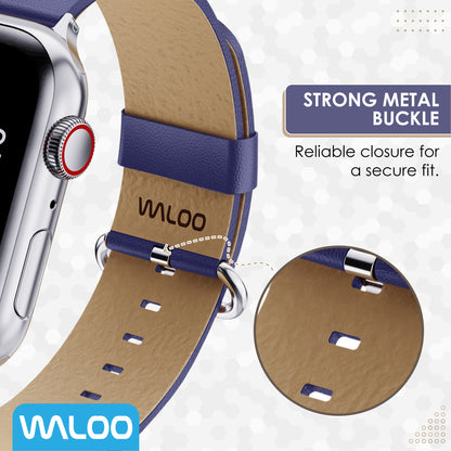 Waloo Leather Grain Band For Apple Watch