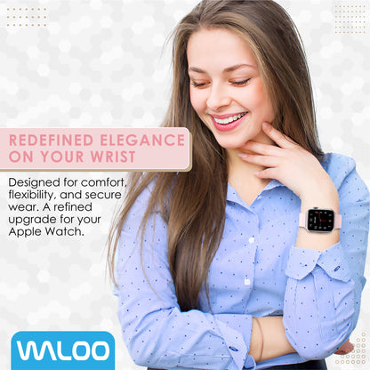 Waloo Leather Grain Band For Apple Watch