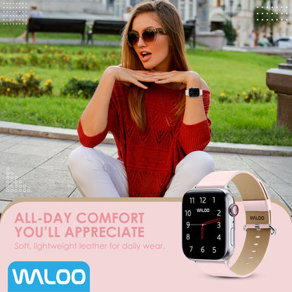 Waloo Leather Grain Band For Apple Watch
