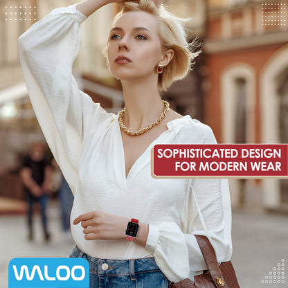 Waloo Leather Grain Band For Apple Watch