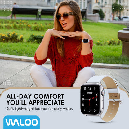 Waloo Leather Grain Band For Apple Watch