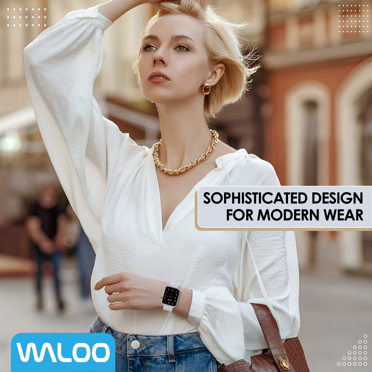 Waloo Leather Grain Band For Apple Watch