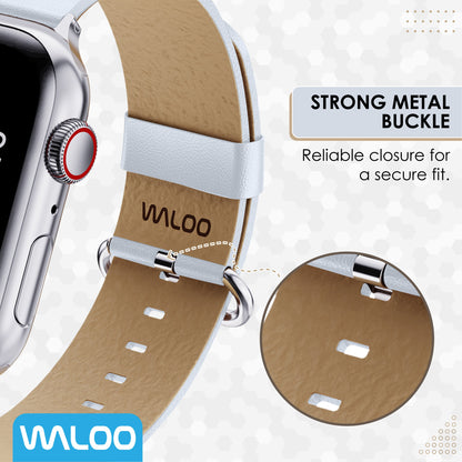 Waloo Leather Grain Band For Apple Watch